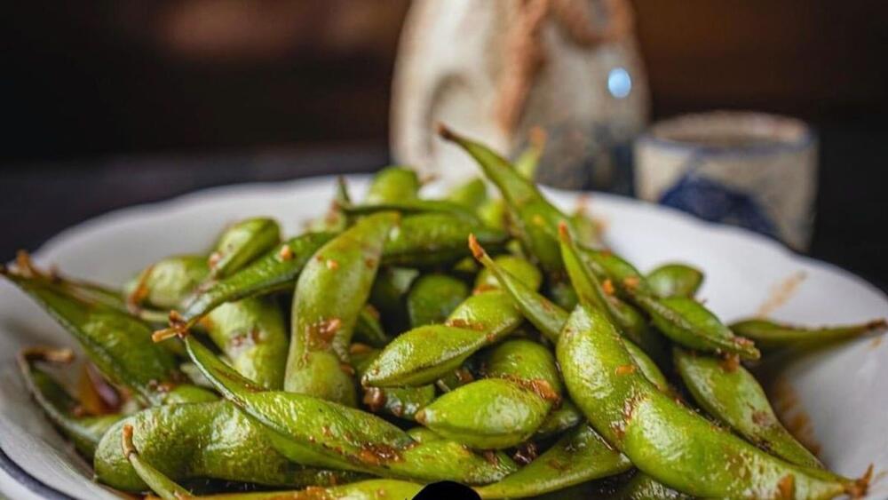 Spicy Garlic  Edamame 